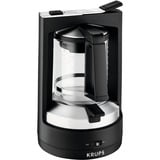 Krups KM4689 Filter kaffemaskine 1,25 L, Filter maskine Sort/Sølv, Filter kaffemaskine, 1,25 L, 850 W, Sort