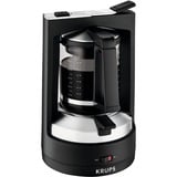 Krups KM4689 Filter kaffemaskine 1,25 L, Filter maskine Sort/Sølv, Filter kaffemaskine, 1,25 L, 850 W, Sort