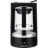 Krups KM4689 Filter kaffemaskine 1,25 L, Filter maskine Sort/Sølv, Filter kaffemaskine, 1,25 L, 850 W, Sort
