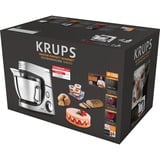 Krups Master Perfect Gourmet KA631D foodprocessor 1100 W 4,6 L Rustfrit stål børstet rustfrit stål, 4,6 L, Rustfrit stål, Knapper, Dreje, Slå, Slibe, Ælte, Mikse, 1,8 kg, 0,8 kg