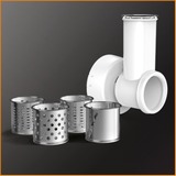 Krups Master Perfect køkkenmaskine KA3121, Foodprocessor Hvid/Sort