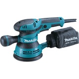 Makita BO5041J sliber Rystepudser 300 W, Tilfældige rystepudser Blå/Sort, Rystepudser, 12000 OPM, 300 W, 218 mm, 123 mm, 153 mm