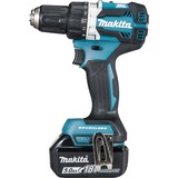 Makita DDF484RTJ bor Nøglefri 1,6 kg Sort, Blå, Bore-/ skruemaskine Blå/Sort, Pistolgreb boremaskine, Nøglefri, 1,3 cm, 3,8 cm, 1,3 cm, 1,5 mm