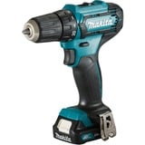 Makita DF333DSAE bor 1700 rpm Nøglefri 1,2 kg Sort, Blå, Bore-/ skruemaskine Blå/Sort, Pistolgreb boremaskine, Nøglefri, 1 cm, 1700 rpm, 2,1 cm, 1 cm