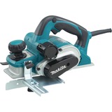 Makita KP0810J elektrisk høvl Sort, Blå 850 W Blå/Sort, Sort, Blå, 8,2 cm, Strøm, 850 W, 168 mm, 290 mm