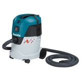 Makita VC2512L støv-udsuger Sort, Blå, Metallic 25 L 1000 W, Våd / tør støvsuger Tør&våd, Sort, Blå, Metallic, 25 L, 60 l/s, 21 kPa, 5 m