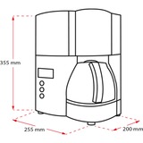 Melitta Optima Timer Dråbe kaffemaskine 1 L, Filter maskine Sort/rustfrit stål, Dråbe kaffemaskine, 1 L, Malet kaffe, 850 W, Sort