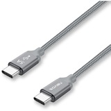 Nevox 1652 USB-kabel 0,5 m USB 2.0 USB C Sølv grå, 0,5 m, USB C, USB C, USB 2.0, 480 Mbit/s, Sølv