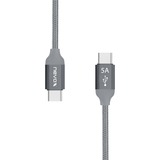 Nevox 1652 USB-kabel 0,5 m USB 2.0 USB C Sølv grå, 0,5 m, USB C, USB C, USB 2.0, 480 Mbit/s, Sølv