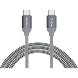 Nevox 1653 USB-kabel 1 m USB 2.0 USB C Grå, Sølv grå, 1 m, USB C, USB C, USB 2.0, 480 Mbit/s, Grå, Sølv