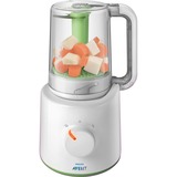 Philips 2-i-1 babyfoodprocessor til sund mad SCF870/20, Mad varmere Hvid/Grøn, Bordplade blender, 0,45 L, 70 m, 400 W, Hvid, Grøn, Detail