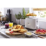 Philips Daily Collection 8 indstillinger, integreret bollevarmer, toaster, Brødrister Hvid, integreret bollevarmer, toaster, 2 skive(r), Hvid, Plast, Kina, 830 W, 220-240 V