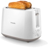 Philips Daily Collection 8 indstillinger, integreret bollevarmer, toaster, Brødrister Hvid, integreret bollevarmer, toaster, 2 skive(r), Hvid, Plast, Kina, 830 W, 220-240 V