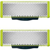 Philips Norelco OneBlade Trim, style, barber, udskifteligt skær, Klinge style, barber, udskifteligt skær, Barberingsblad, Sort, Grøn, Rustfrit stål, QP25xx, QP65xx