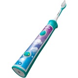 Philips Sonicare For Kids For Kids HX6322/04 Sonisk eltandbørste, El-tandbørste Turkis, Barn, Sonisk tandbørste, 62000 Omdrejninger pr. minut, Blå, 2 min, LED