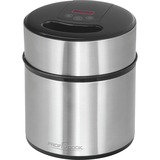 ProfiCook 501140 ismaskine 1,8 L 12 W Sort, Rustfrit stål rustfrit stål/Sort, 1,8 L, 45 min., 1 skåle, LED, Rustfrit stål, Sort, Rustfrit stål