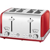 ProfiCook Brødrister Rød/Sølv