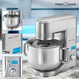 ProfiCook PC-KM 1096 foodprocessor 1500 W 10 L Aluminium rustfrit stål, 10 L, Aluminium, Dreje, Aluminium, Aluminium, LCD