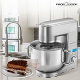 ProfiCook PC-KM 1096 foodprocessor 1500 W 10 L Aluminium rustfrit stål, 10 L, Aluminium, Dreje, Aluminium, Aluminium, LCD