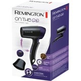 Remington D2400 Sort, Sølv 1400 W, Hårtørrer Sort/Violet, Sort, Sølv, Hængende ring, 1,8 m, 1400 W, 120-240 V