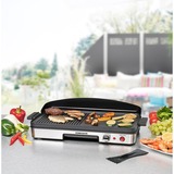 Rommelsbacher BBQ 2003 Sort, Sølv Fritstående 1900 W, Grill Sort/rustfrit stål, Sort, Sølv, Fritstående, Rustfrit stål, 2 zone(s), 500 x 250 mm, Dreje