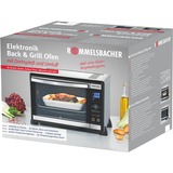 Rommelsbacher BGE 1580/E toaster ovn 30 L 1580 W Sort, Rustfrit stål Grill, Mini ovn rustfrit stål, 30 L, Sort, Rustfrit stål, Touch, 80 - 230 °C, Rustfrit stål, 120 min.