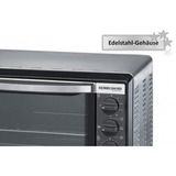 Rommelsbacher BG 1055/E toaster ovn 18 L Sort, Rustfrit stål Grill, Mini ovn Sølv/Sort, 18 L, Sort, Rustfrit stål, Dreje, Rustfrit stål, 3 hylder, 60 min., Detail