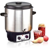 Rommelsbacher KA 2004/E citruspresser og juicemaskine 2000 W Rustfrit stål, Henkogningsgryde børstet rustfrit stål/Sort, Rustfrit stål, 27 L, 14 L, 1,5 m, Rustfrit stål, 2000 W