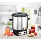 Rommelsbacher KA 2004/E citruspresser og juicemaskine 2000 W Rustfrit stål, Henkogningsgryde børstet rustfrit stål/Sort, Rustfrit stål, 27 L, 14 L, 1,5 m, Rustfrit stål, 2000 W