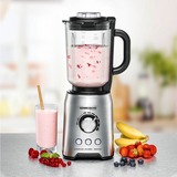 Rommelsbacher MX 1250 blender 1,75 L Bordplade blender 1200 W Rustfrit stål, Stander rørmaskine rustfrit stål/Sort, Bordplade blender, 1,75 L, Impulsfunktion, Knusning af is, 1200 W, Rustfrit stål