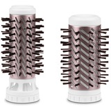 Rowenta Brush Activ Premium Care CF9540 Varmluftsbørste Varm Aluminium, Metallic, Hvid 1000 W 1,8 m, Varmluft børste Hvid/Rosa, Varmluftsbørste, Varm, Tørt/vådt hår, Aluminium, Metallic, Hvid, Hængende løkke, 1,8 m