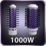 Rowenta Brush Activ Volume & Shine CF953 Varmluftsbørste Varm Violet, Hvid 1000 W 1,8 m, Varmluft børste Hvid/Violet, Varmluftsbørste, Varm, Tørt/vådt hår, Violet, Hvid, Syntetisk, Hængende løkke