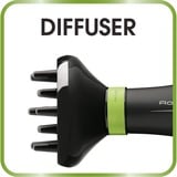 Rowenta CV6030 hårtørrer 1500 W Sort, Grøn Sort/Grøn, DC, 5,2 g/min, Sort, Grøn, Hængende løkke, 1,8 m, Kina