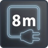 Rowenta RH8155WA stav støvsuger & elektrisk kost Stick vakuum Vekselstrøm Dry Cyclonisk Poseløs 0,9 L 750 W Sort, Sølv, Gul, Gulv støvsuger Sort/Sølv, Stick vakuum, Poseløs, Sort, Sølv, Gul, 0,9 L, Plast, CE