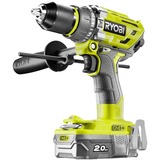 Ryobi R18PD7-220B 1800 rpm Nøglefri 1,7 kg Sort, Gul, Slagborer skruemaskine Grøn/Sort, Pistolgreb boremaskine, Nøglefri, Børstefri, 1,3 cm, 1800 rpm, 5,4 cm