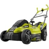 Ryobi RLM15E36H Skubbe plæneklipper Grøn/Sort, Skubbe plæneklipper, 36 cm, 2 cm, 7 cm, 45 L, 4 hjul
