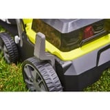 Ryobi RY18SFX35A-0 Skubbe plæneklipper Batteri Sort, Grøn, Plænelufter Grøn/Sort, Skubbe plæneklipper, 35 cm, 55 L, 4 hjul, Børstefri, 1,5 m/s²
