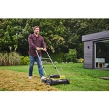 Ryobi RY18SFX35A-0 Skubbe plæneklipper Batteri Sort, Grøn, Plænelufter Grøn/Sort, Skubbe plæneklipper, 35 cm, 55 L, 4 hjul, Børstefri, 1,5 m/s²