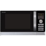Sharp R843INW Kombination mikroovn 25L 900W Sølv mikrobølgeovn Sølv, Kombination mikroovn, 25 L, 900 W, Knapper, Dreje, Sølv, 1100 W