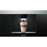 Siemens CT636LES6 kaffemaskine Fuld-auto Espressomaskine 2,4 L, Kaffe/Espresso Automat Sort/rustfrit stål, Espressomaskine, 2,4 L, Malet kaffe, 1600 W, Rustfrit stål