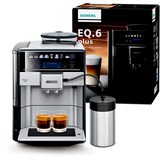 Siemens EQ.6 plus s700 Fuld-auto Espressomaskine 1,7 L, Kaffe/Espresso Automat rustfrit stål/Sort, Espressomaskine, 1,7 L, Kaffebønner, Indbygget kværn, 1500 W, Sort, Rustfrit stål