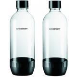 SodaStream 1042260410 tilbehør til karbonering Karboniserende flaske, Drikkedunk gennemsigtig/Sort, 2 stk