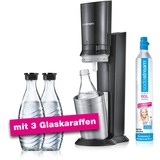 SodaStream Crystal 2.0 Sølv, Titanium, Skypumpe Titanium, Sølv, Titanium, 0,6 L, 60 L, 160 mm, 260 mm, 550 mm