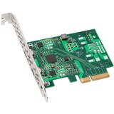 Sonnet BRD-UPGRTB3-SE1 interface-kort/adapter Intern Thunderbolt 3 PCIe, Thunderbolt 3, Grøn, Sølv, 40 Gbit/sek., 2,75 Gbit/sek., 0 - 35 °C