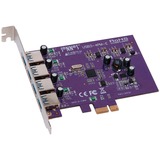 Sonnet USB3-4PM-E interface-kort/adapter Intern USB 3.2 Gen 1 (3.1 Gen 1), USB-controlleren PCIe, USB 3.2 Gen 1 (3.1 Gen 1), PCIe 2.0, Fresco Logic, 5 Gbit/sek.