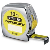 Stanley Målebånd Powerlock, 10 meter Sølv/Gul