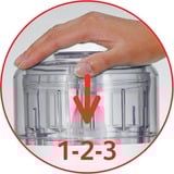 Tefal DPA 130 LA MOULINETTE 1000 1000 W Transparent, Hvid, Makulering Hvid, 0,3 kg, Transparent, Hvid, 1000 W