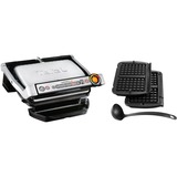 Tefal GC716D kontaktgrill Sølv/Sort, Sort, Metallic, Rustfrit stål, Bordplade, Knapper, Stegeplade, 300 x 200 mm