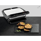 Tefal OptiGrill Elite GC750D30 kontaktgrill Sølv/Sort, Sort, Rustfrit stål, Plast, Rektangulær, Berøring, 600 cm², 300 x 200 mm