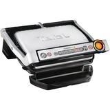 Tefal OptiGrill+ Kontaktgrill Sølv/Sort, Sølv, Rektangulær, Sensor, Rist, 600 cm², 300 x 200 mm